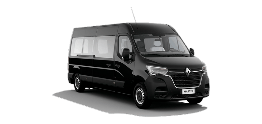 Renault Master preta — Van executiva da Prime Elegance